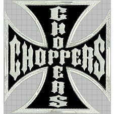 Nášivka kríž chopper